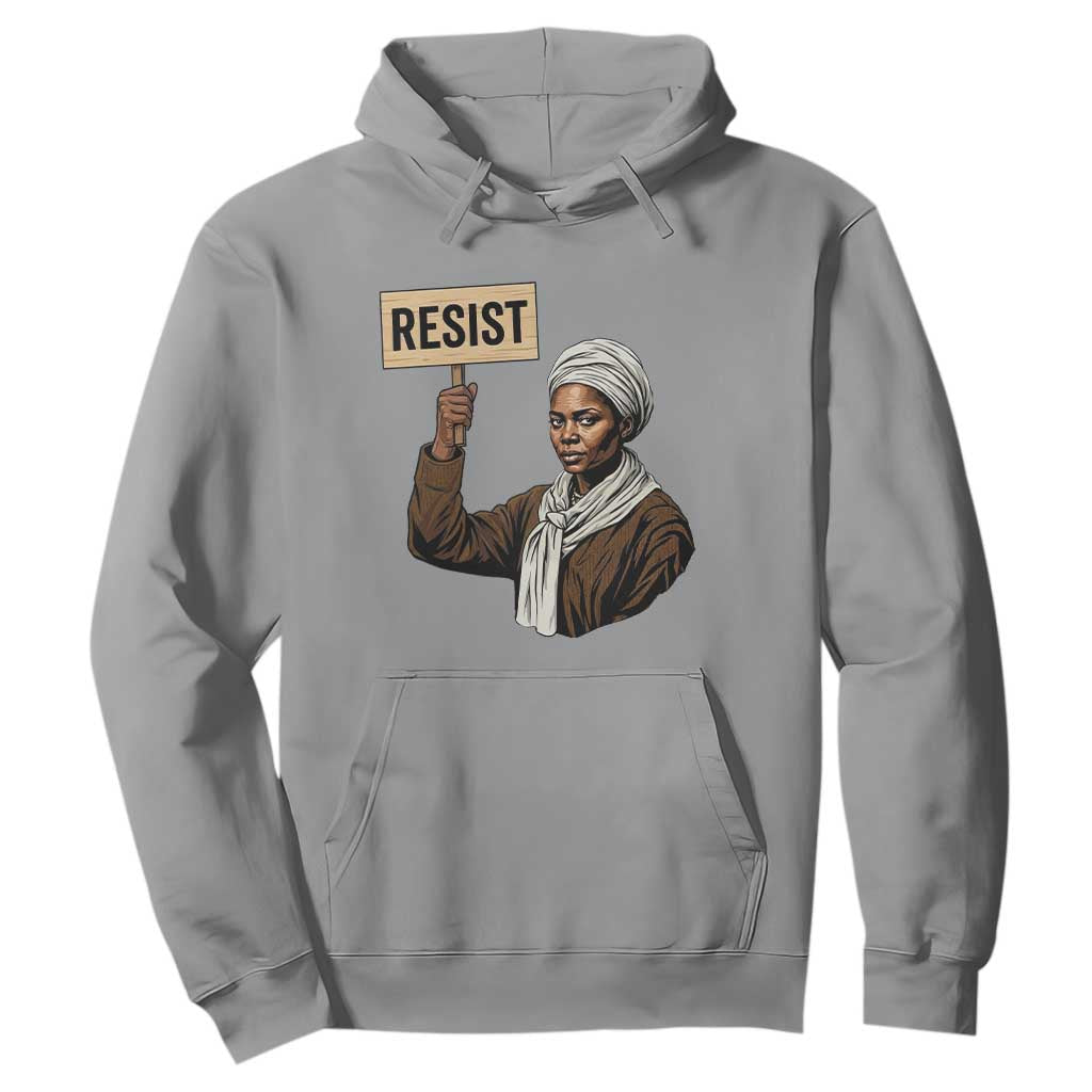 Funny Harriet Tubman Says Resist Hoodie Black Pride Inspiration Gift TS12 Sport Gray Print Your Wear