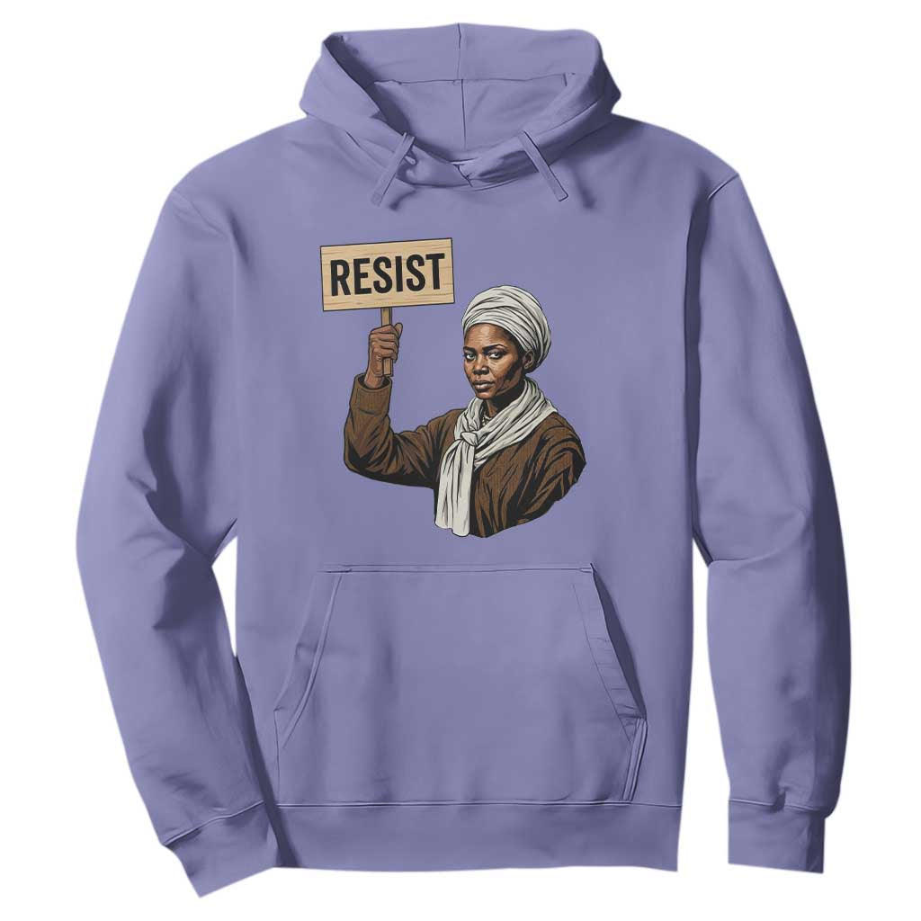 Funny Harriet Tubman Says Resist Hoodie Black Pride Inspiration Gift TS12 Violet Print Your Wear