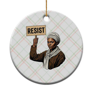 Funny Harriet Tubman Says Resist Ceramic Ornament Black Pride Inspiration Gift TS12 1pc Christmas Plaid Print Your Wear