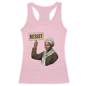 Funny Harriet Tubman Says Resist Racerback Tank Top Black Pride Inspiration Gift TS12 Light Pink Print Your Wear