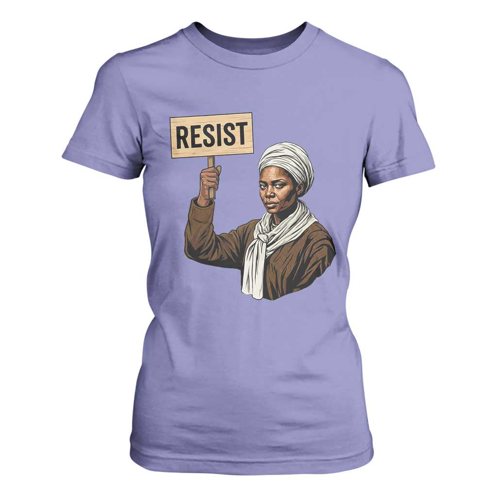 Funny Harriet Tubman Says Resist T Shirt For Women Black Pride Inspiration Gift TS12 Violet Print Your Wear