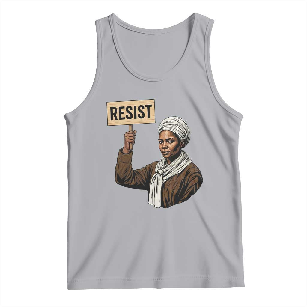 Funny Harriet Tubman Says Resist Tank Top Black Pride Inspiration Gift TS12 Athletic Heather Print Your Wear