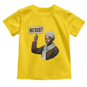 Funny Harriet Tubman Says Resist Toddler T Shirt Black Pride Inspiration Gift TS12 Daisy Print Your Wear