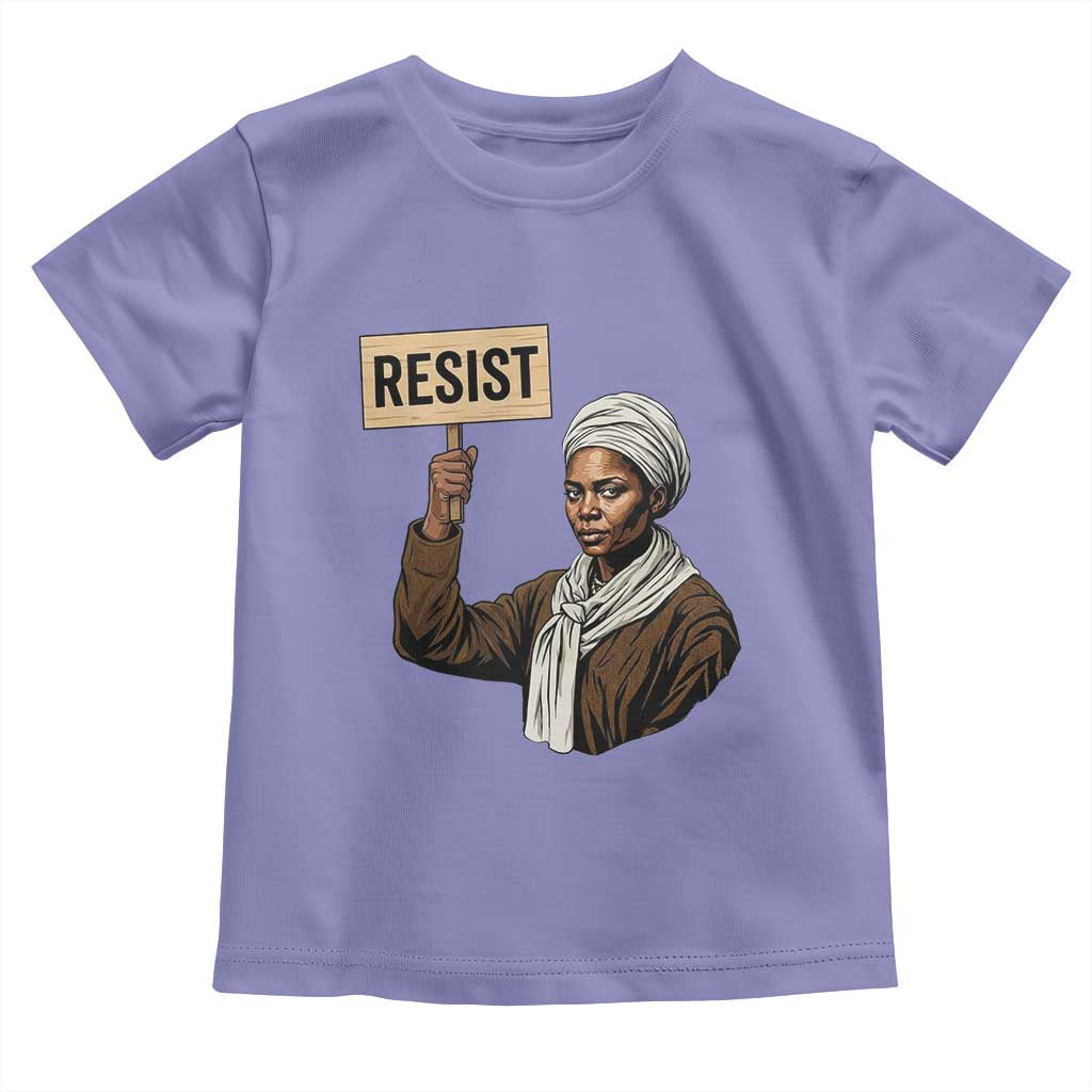 Funny Harriet Tubman Says Resist Toddler T Shirt Black Pride Inspiration Gift TS12 Violet Print Your Wear