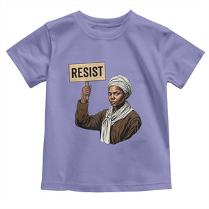 Funny Harriet Tubman Says Resist Toddler T Shirt Black Pride Inspiration Gift TS12 Violet Print Your Wear