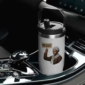 Funny Harriet Tubman Says Resist Flip Straw Tumbler Black Pride Inspiration Gift TS12 Print Your Wear