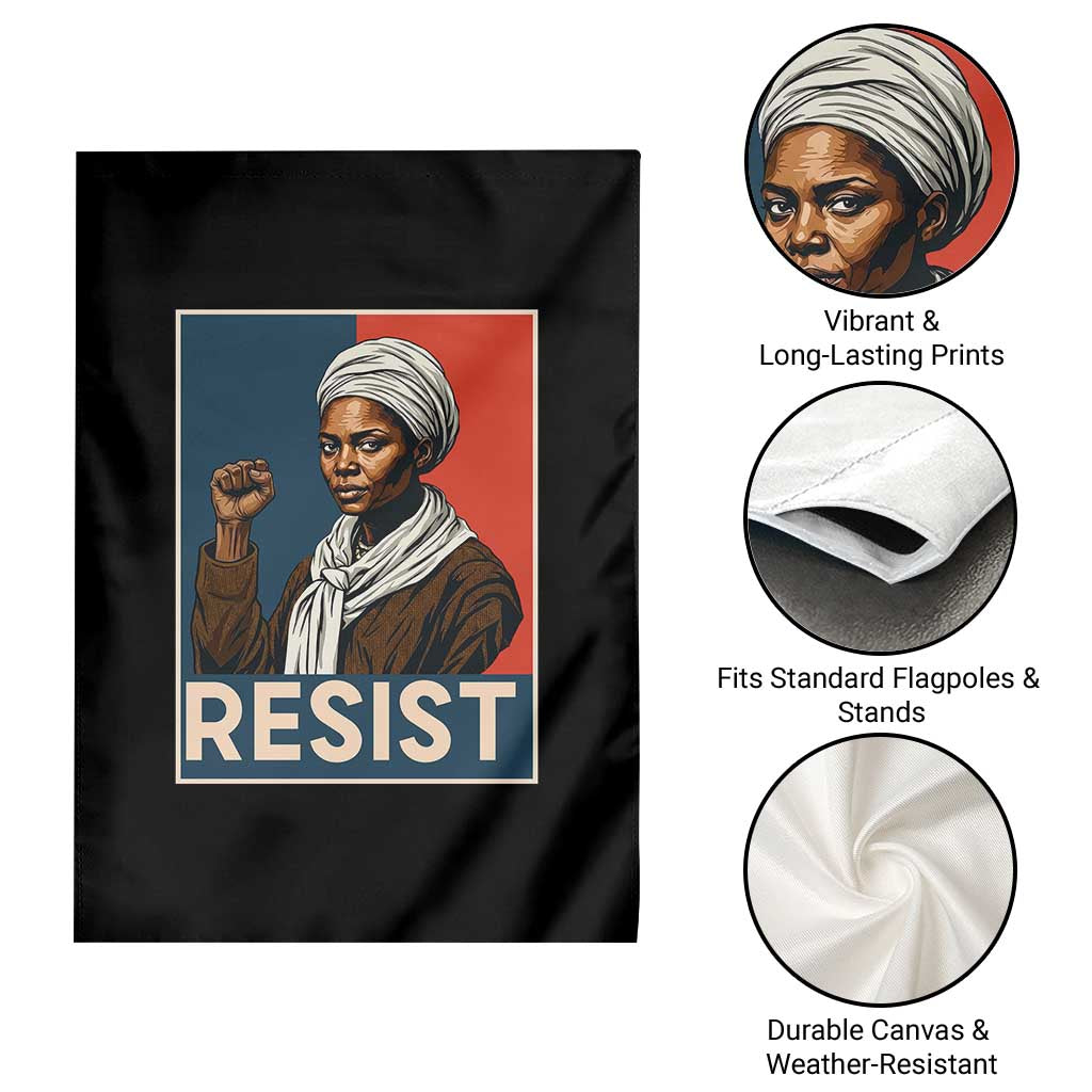 Funny Harriet Tubman Says Resist Garden Flag Strong Black Woman Leader TS12 Print Your Wear