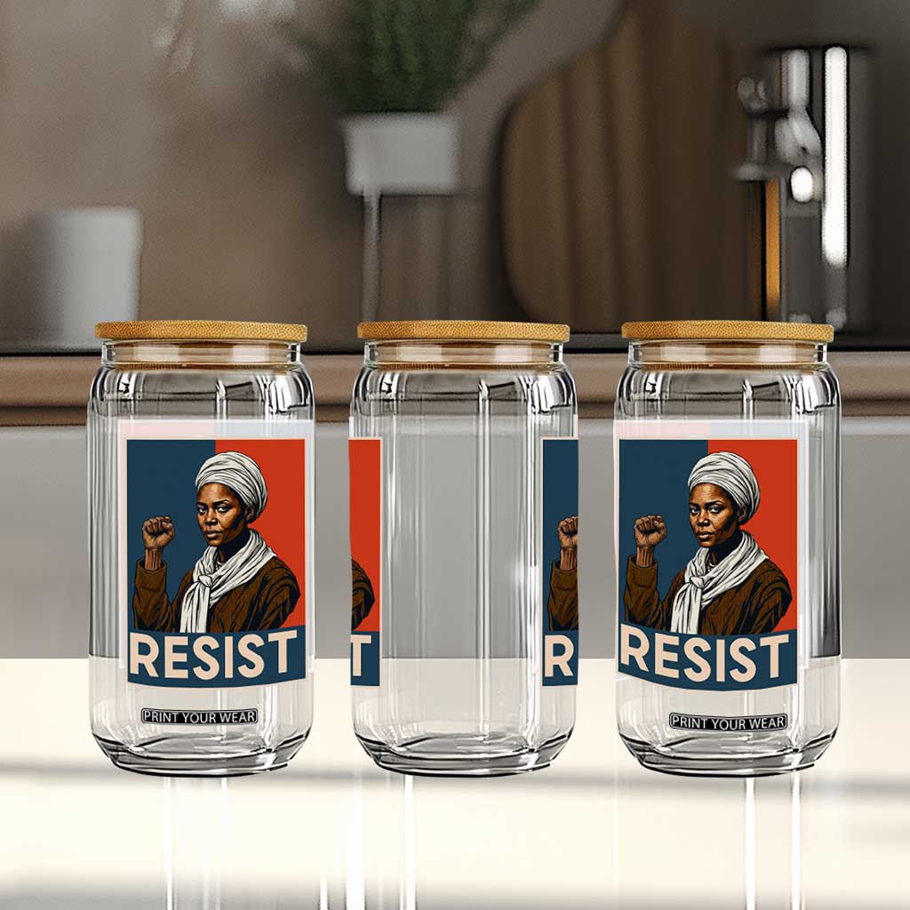 Funny Harriet Tubman Says Resist Glass Can Strong Black Woman Leader TS12 Print Your Wear