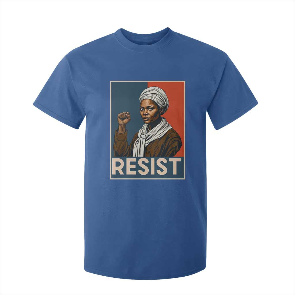 Funny Harriet Tubman Says Resist T Shirt For Kid Strong Black Woman Leader TS12 Royal Blue Print Your Wear