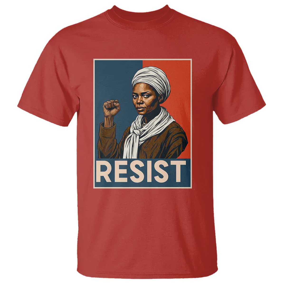 Funny Harriet Tubman Says Resist T Shirt Strong Black Woman Leader TS12 Red Print Your Wear