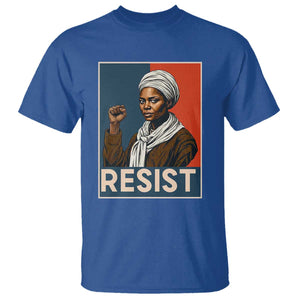 Funny Harriet Tubman Says Resist T Shirt Strong Black Woman Leader TS12 Royal Blue Print Your Wear