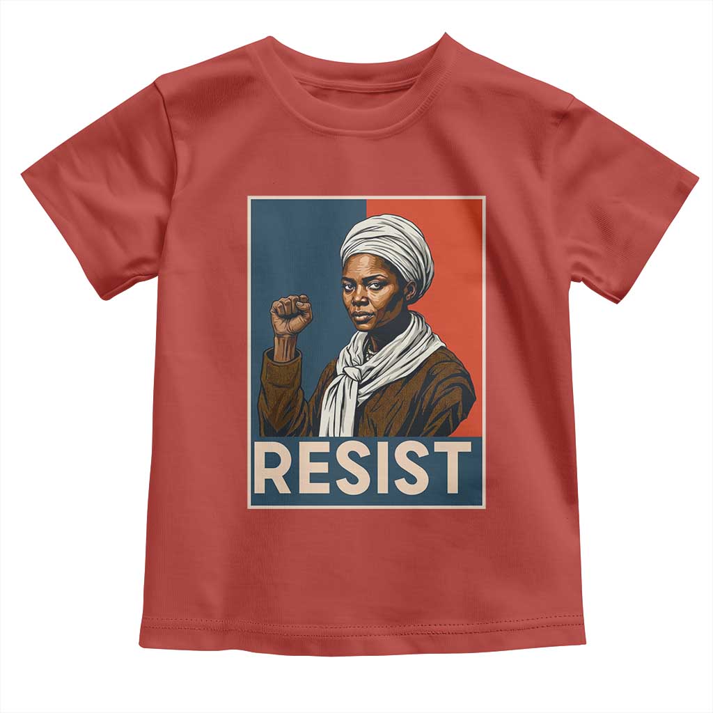 Funny Harriet Tubman Says Resist Toddler T Shirt Strong Black Woman Leader TS12 Red Print Your Wear