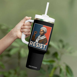 Funny Harriet Tubman Says Resist Tumbler With Handle Strong Black Woman Leader TS12 Print Your Wear