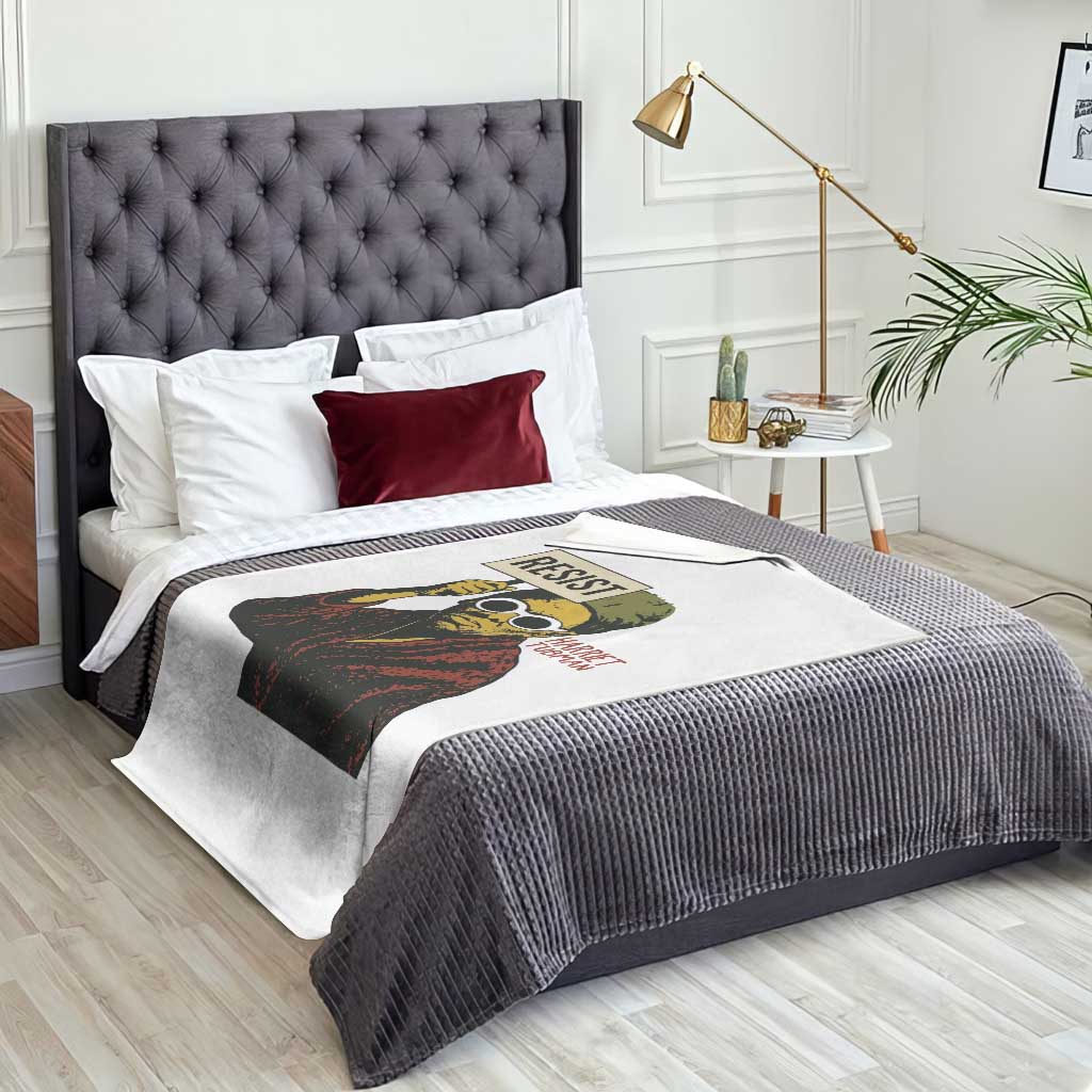 Funny Harriet Tubman Says Resist Throw Blanket Female Empowerment History Gift TS12 Print Your Wear