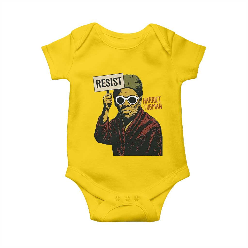 Funny Harriet Tubman Says Resist Baby Onesie Female Empowerment History Gift TS12 Daisy Print Your Wear