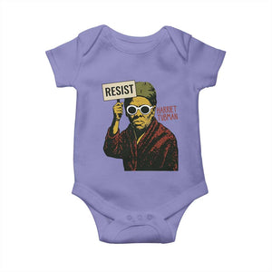 Funny Harriet Tubman Says Resist Baby Onesie Female Empowerment History Gift TS12 Violet Print Your Wear