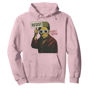 Funny Harriet Tubman Says Resist Hoodie Female Empowerment History Gift TS12 Light Pink Print Your Wear