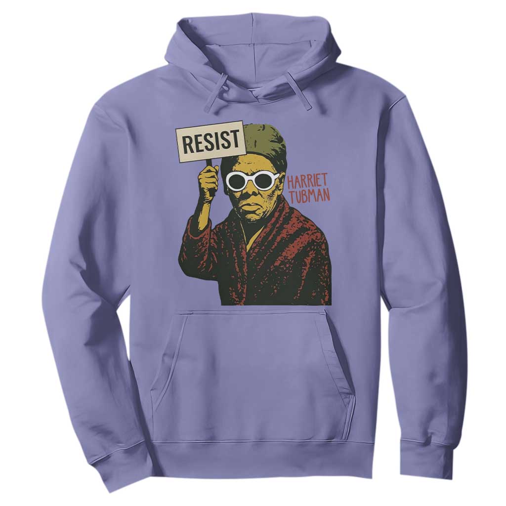 Funny Harriet Tubman Says Resist Hoodie Female Empowerment History Gift TS12 Violet Print Your Wear
