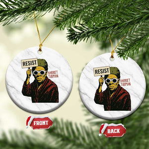 Funny Harriet Tubman Says Resist Ceramic Ornament Female Empowerment History Gift TS12 1pc White Marble Print Your Wear