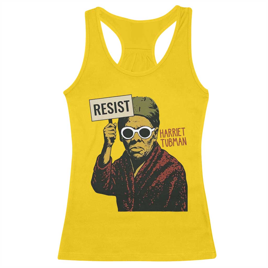 Funny Harriet Tubman Says Resist Racerback Tank Top Female Empowerment History Gift TS12 Daisy Print Your Wear