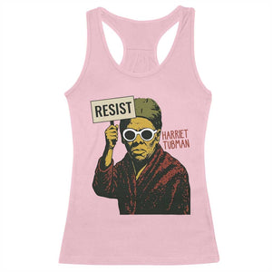 Funny Harriet Tubman Says Resist Racerback Tank Top Female Empowerment History Gift TS12 Light Pink Print Your Wear