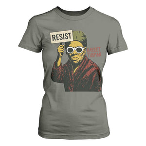 Funny Harriet Tubman Says Resist T Shirt For Women Female Empowerment History Gift TS12 Military Green Print Your Wear