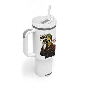 Funny Harriet Tubman Says Resist Tumbler With Handle Female Empowerment History Gift TS12 Print Your Wear