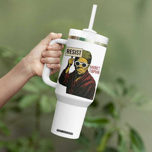 Funny Harriet Tubman Says Resist Tumbler With Handle Female Empowerment History Gift TS12 Print Your Wear