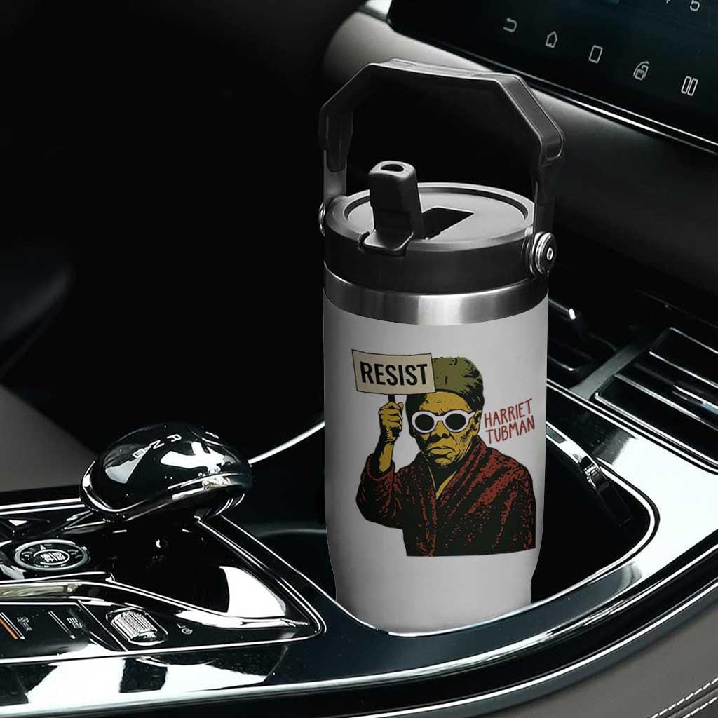 Funny Harriet Tubman Says Resist Flip Straw Tumbler Female Empowerment History Gift TS12 Print Your Wear