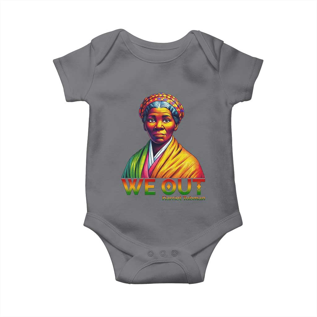 Harriet Tubman We Out Baby Onesie Female Empowerment History Gift TS12 Charcoal Print Your Wear