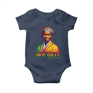 Harriet Tubman We Out Baby Onesie Female Empowerment History Gift TS12 Navy Print Your Wear