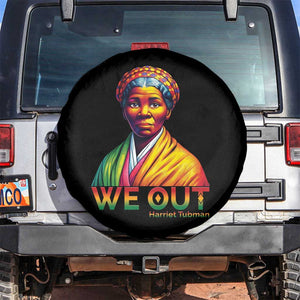 Harriet Tubman We Out Spare Tire Cover Female Empowerment History Gift TS12 No hole Black Print Your Wear