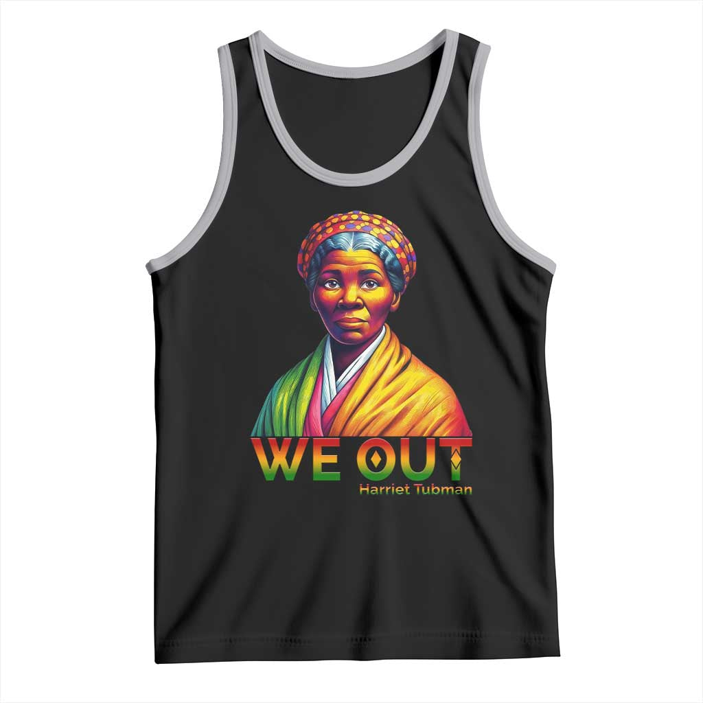 Harriet Tubman We Out Tank Top Female Empowerment History Gift TS12 Black Athletic Heather Print Your Wear