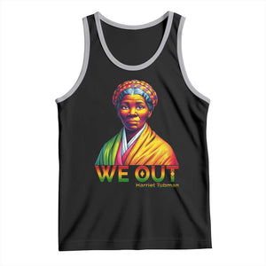 Harriet Tubman We Out Tank Top Female Empowerment History Gift TS12 Black Athletic Heather Print Your Wear