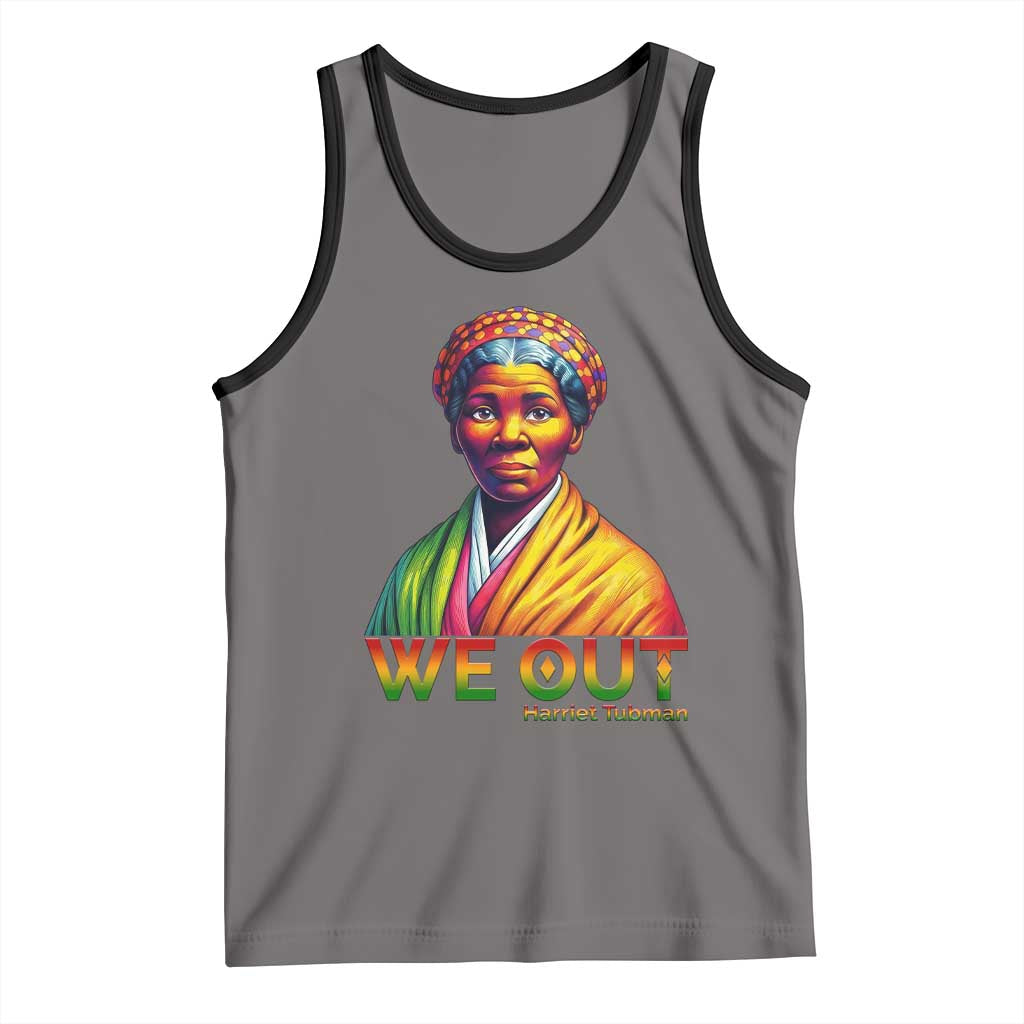 Harriet Tubman We Out Tank Top Female Empowerment History Gift TS12 Deep Heather Black Print Your Wear