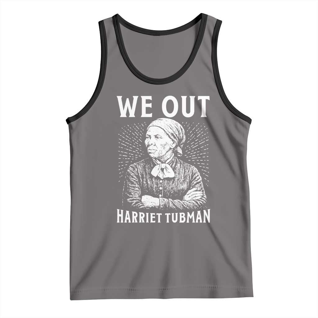 We Out Harriet Tubman Tank Top Black Women Empowerment TS12 Deep Heather Black Print Your Wear