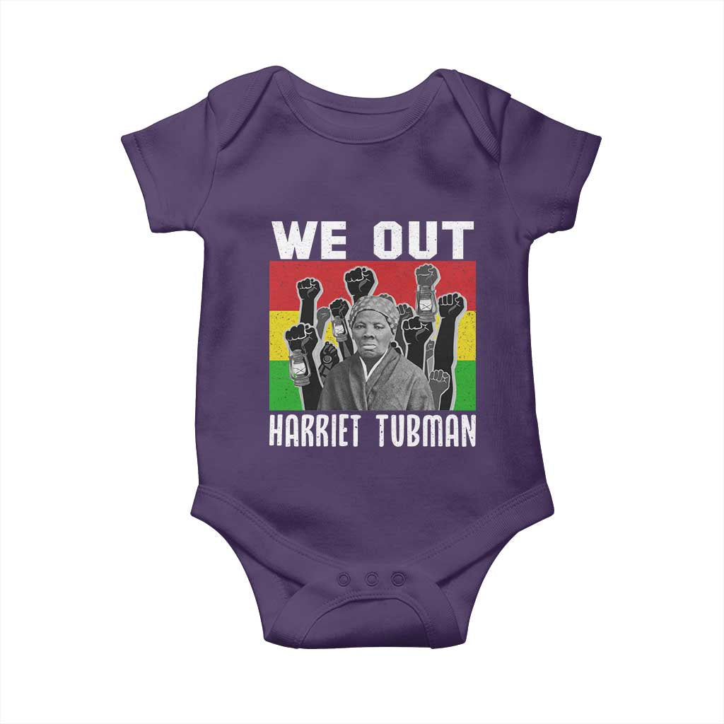 Harriet Tubman Baby Onesie We Out Women Empowerment Quote TS12 Purple Print Your Wear