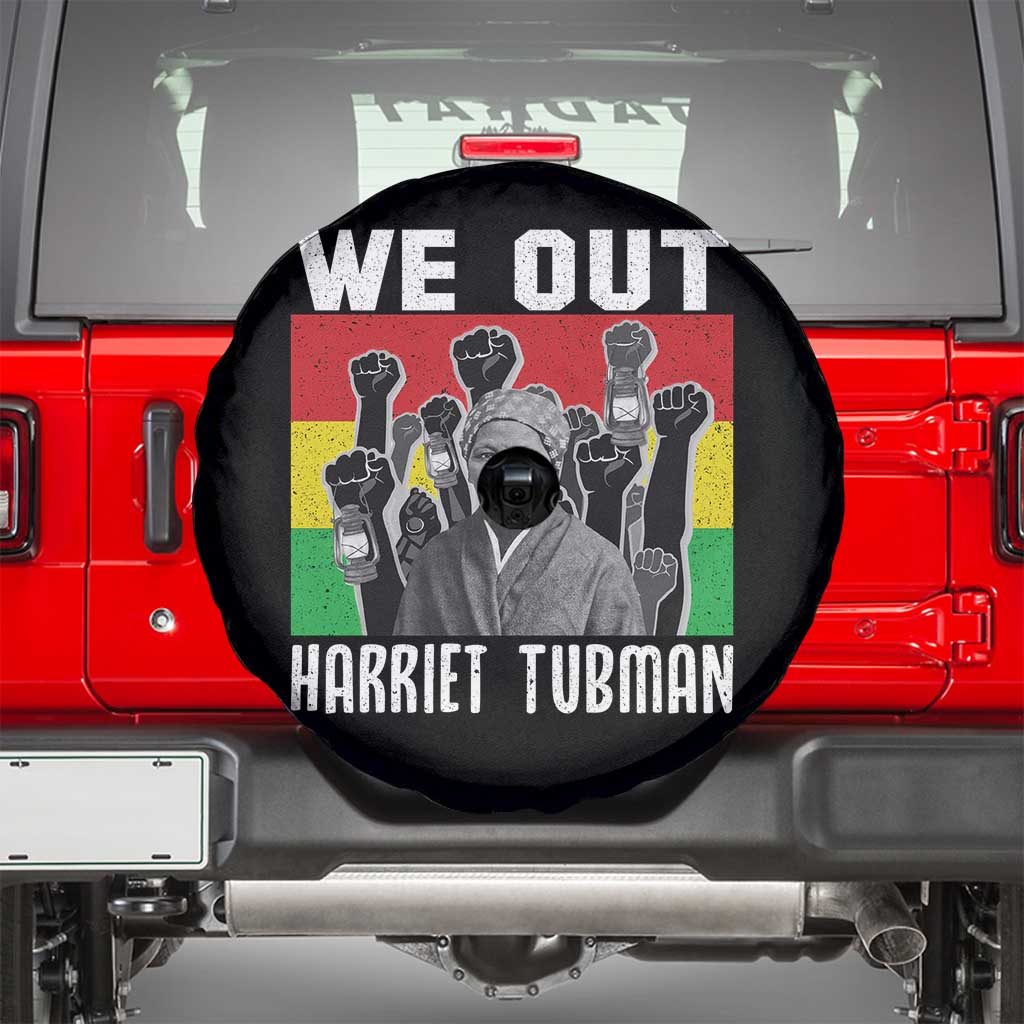 Harriet Tubman Spare Tire Cover We Out Women Empowerment Quote TS12 Black Print Your Wear