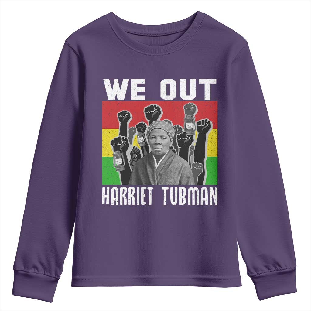 Harriet Tubman Youth Sweatshirt We Out Women Empowerment Quote TS12 Purple Print Your Wear