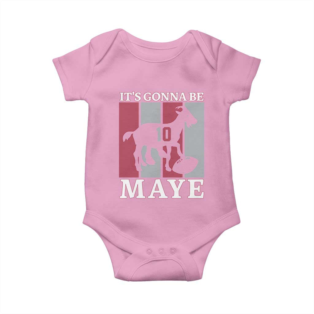It Is Gonna Be Maye Baby Onesie Football Lover Gift For NE Fan TS12 Light Pink Print Your Wear