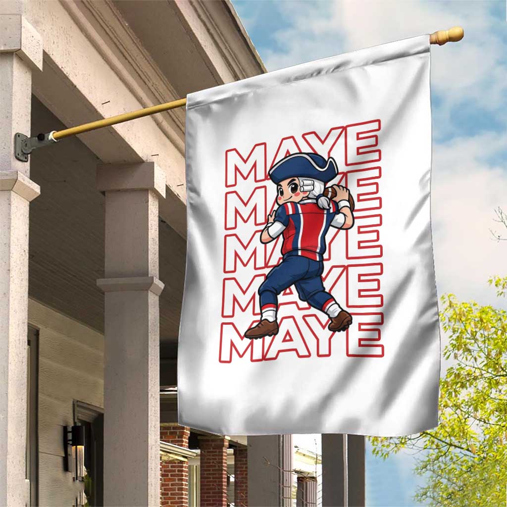 Funny NE Football Fan Gift Garden Flag Maye Lover TS12 Print Your Wear