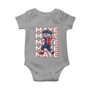 Funny NE Football Fan Gift Baby Onesie Maye Lover TS12 Sport Gray Print Your Wear