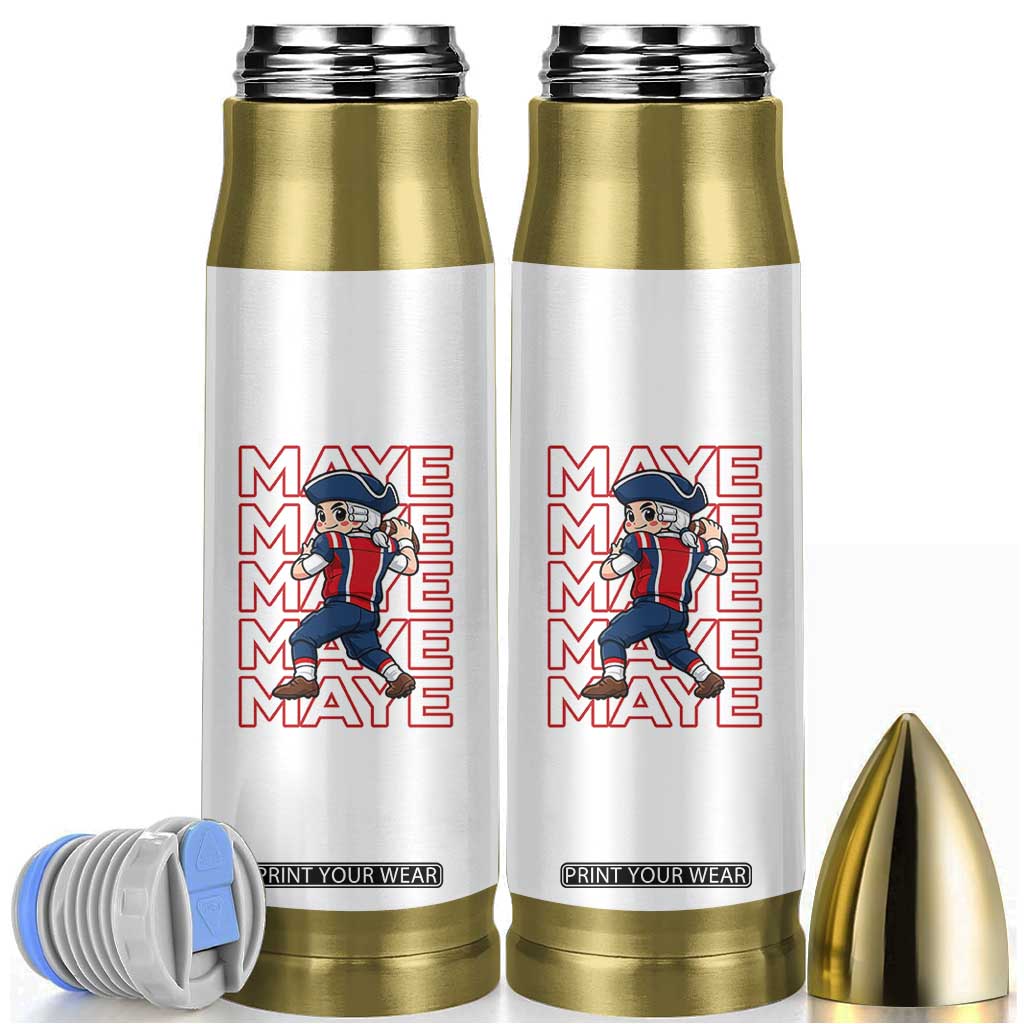 Funny NE Football Fan Gift Bullet Tumbler Maye Lover TS12 White Print Your Wear