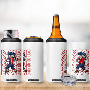 Funny NE Football Fan Gift 4 in 1 Can Cooler Tumbler Maye Lover TS12 Print Your Wear