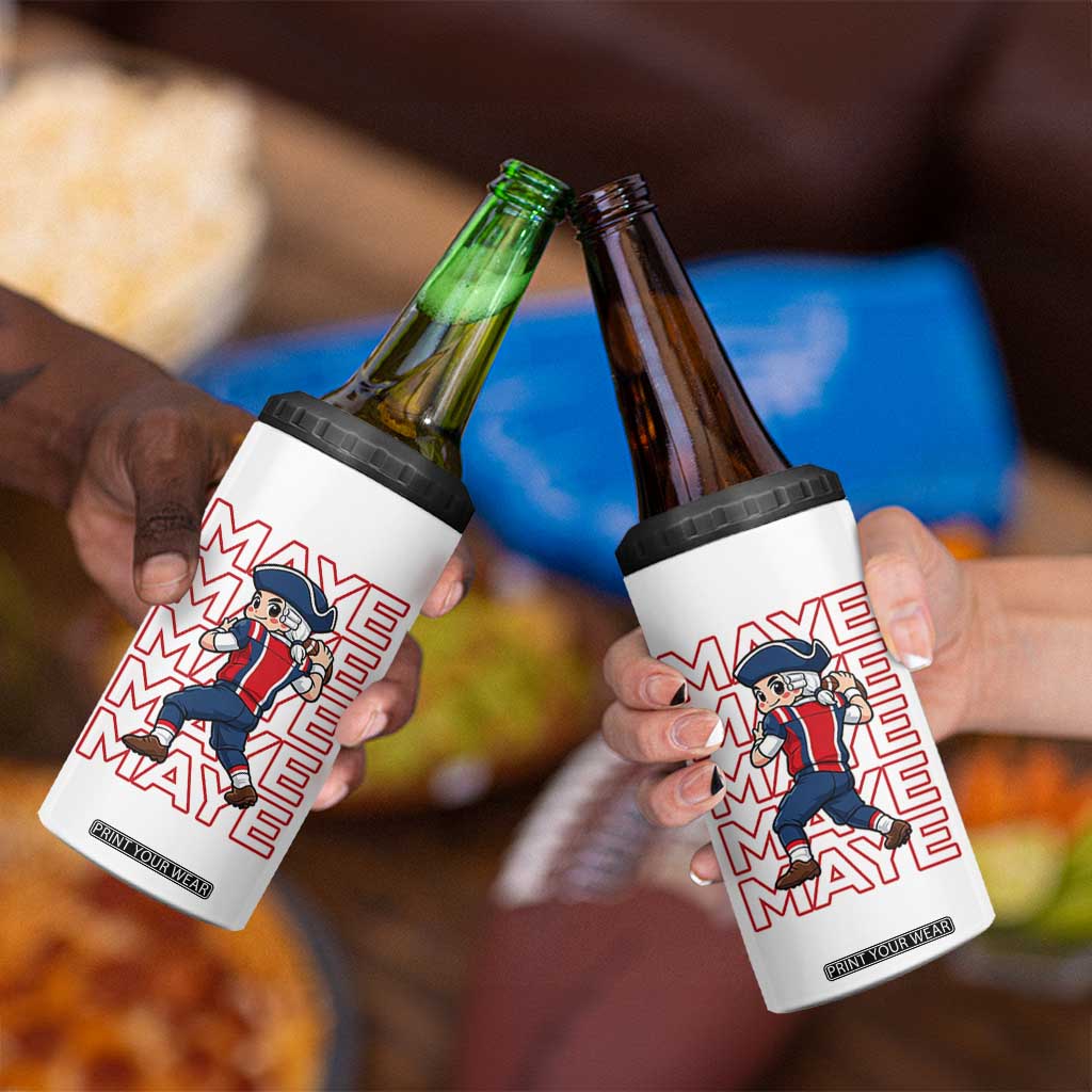 Funny NE Football Fan Gift 4 in 1 Can Cooler Tumbler Maye Lover TS12 Print Your Wear