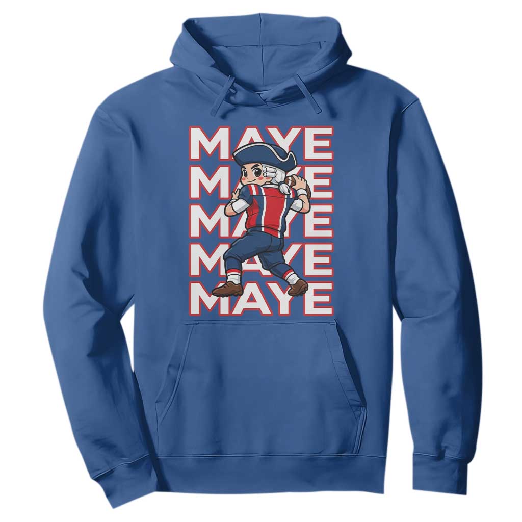 Funny NE Football Fan Gift Hoodie Maye Lover TS12 Royal Blue Print Your Wear