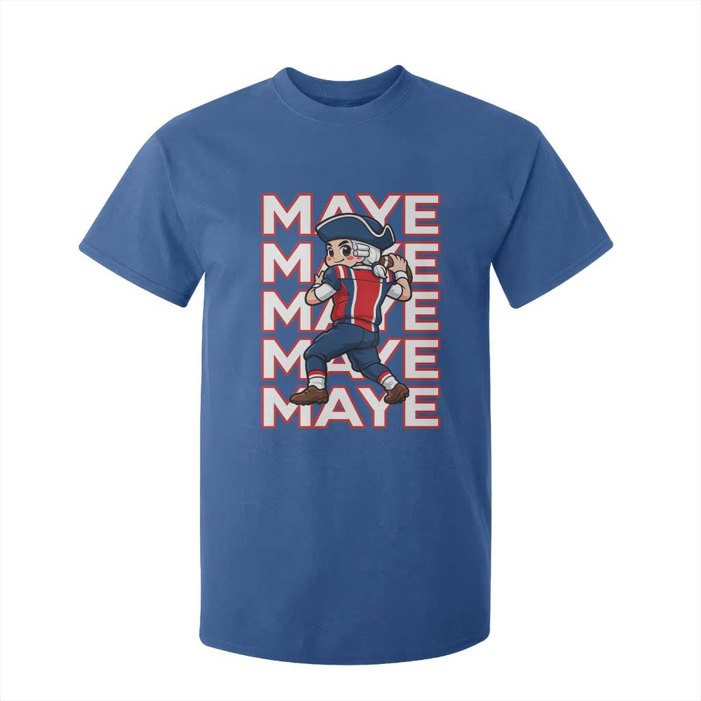 Funny NE Football Fan Gift T Shirt For Kid Maye Lover TS12 Royal Blue Print Your Wear