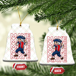 Funny NE Football Fan Gift Ceramic Ornament Maye Lover TS12 Print Your Wear