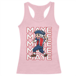 Funny NE Football Fan Gift Racerback Tank Top Maye Lover TS12 Light Pink Print Your Wear