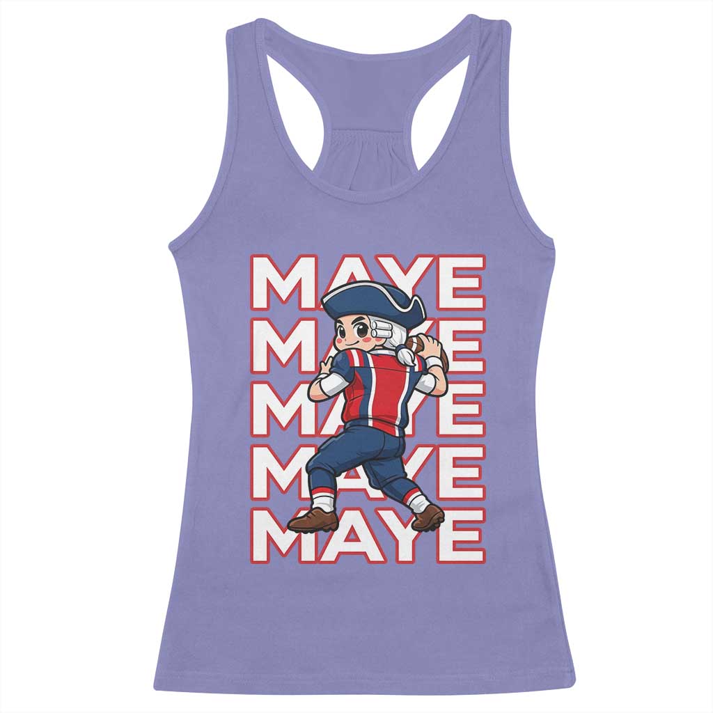 Funny NE Football Fan Gift Racerback Tank Top Maye Lover TS12 Violet Print Your Wear